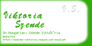 viktoria szende business card